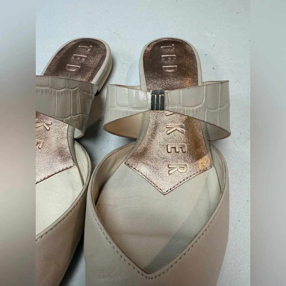 Ted Baker London Oryla pointed-toe leather mules 37.5 - Picture 8 of 9